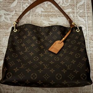 Louis Vuitton Black and Brown Monogram Shoulder Bag